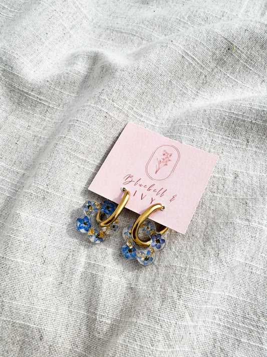 Chunky Hoop Forget Me Not Bloom