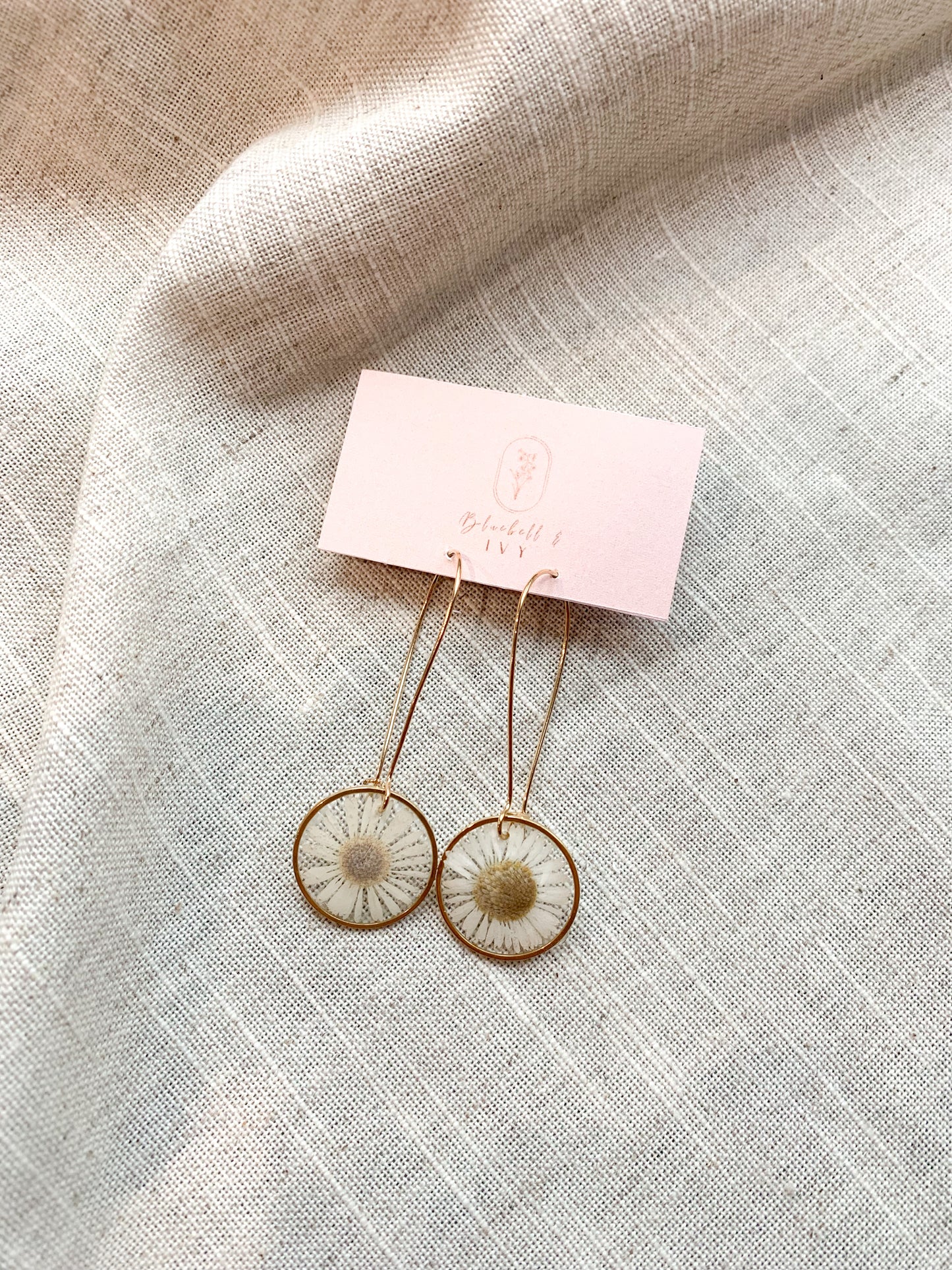 Daisy Delight Resin Earrings