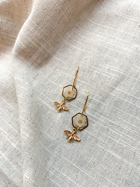 Bee & Blossom Dangle