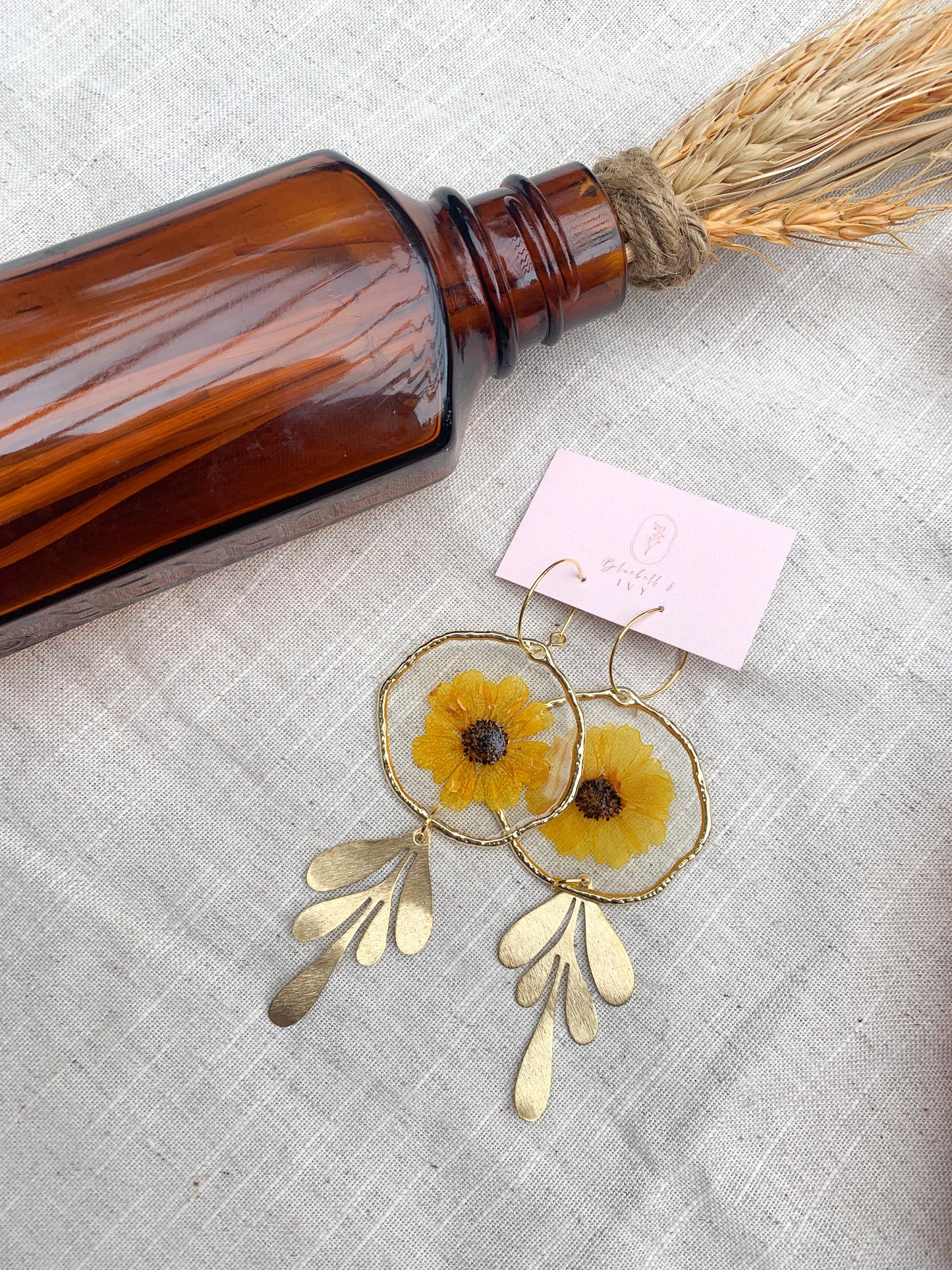 Golden Chrysanthemum Waltz Dangle